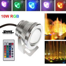 Load image into Gallery viewer, FISH PRINCE 10W Underwater Led Light High Waterproof IP68 Landscape Fountain Pool Aquarium Lights Multicolor
